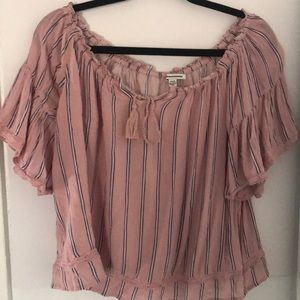 pink striped cute shirt